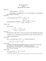 Gián án Đê thi DH khoi A +D