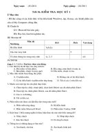 Kiểm tra HKI Tin 6 (có ma trận)