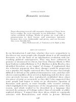 Conclusion Romantic revisions