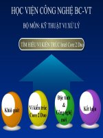 Tìm hiểu kiến trúc vi xử lý  intel core 2 Duo