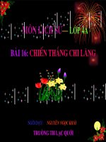 Bài giảng chiến thắng Chi Lăng
