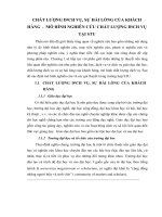 CHẤT LƯỢNG DNCH VỤ, SỰ HÀI LÒNG CỦA KHÁCH HÀNG - MÔ HÌNH NGHIÊN CỨU CHẤT LƯỢNG DNCH VỤ TẠI STU