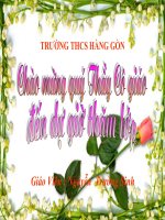 Gián án Bài 38: bài tiết và cấu tạo hệ bài tiết nước tiểu( Hội giảng)