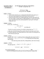 ĐỀ THI GIÁO VIÊN DẠY GIỎI THPT TÂN KỲ I - NGHỆ AN