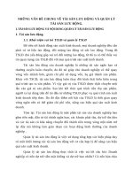 NHỮNG VẤN ĐỀ CHUNG VỀ TÀI SẢN LƯU ĐỘNG VÀ QUẢN LÝ TÀI SẢN LƯU ĐỘNG