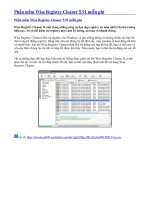 Gián án Phần mềm Wise Regitry Cleaner 5.