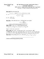 Đề khảo sát HSG lập thạch