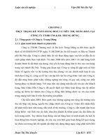 Thực trạng kế toỏn hàng hoỏ và tiờu thụ hàng hoỏ tại cụng ty TNHH TM & DL Trung Dũng.