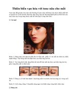 Thiên biến vạn hóa với tone nâu cho mắt