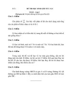 Bài soạn Bộ đề thi toán