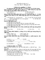 Bài soạn KT học kì 2 hóa 9
