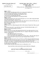 Bài soạn DE THI HSG HOA 9 - VONG 2 H. SONGLO