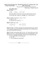 Đề thi HK1-Toán 7-2010-2011