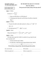 de thi va dap an HKI cuc hay