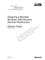 Designing a Microsoft® Windows® 2000 Directory Services Infrastructure