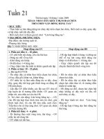 Giáo án lớp 4 - Tuần 21 - Cực VIP