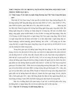 THỰC TRẠNG VỀ CÁC DỊCH VỤ NGÂN HÀNG THƯƠNG MẠI VIỆT NAM TRONG THỜI GIAN QUA