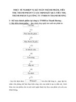 THỰC TẾ NGHIỆP VỤ KẾ TOÁN THÀNH PHẨM, TIÊU THỤ THÀNH PHẨM VÀ XÁC ĐỊNH KẾT QUẢ TIÊU THỤ THÀNH PHẨM TẠI CÔNG TY TNHH IN THANH HƯƠNG