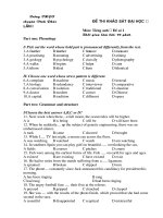 Bài soạn 4 de khao sat dai hoc