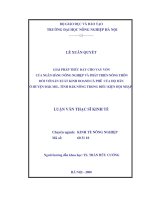 Luận văn giải pháp thúc đẩy cho vay vốn của ngân hàng nông nghiệp và phát triển nông thôn đối với sản xuất kinh doanh cafe của hộ dân ở huyện đak mil, tỉnh đack nông 