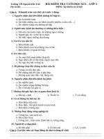 Bài giảng De KT TNXH HKI LOP 3