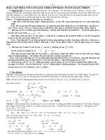 Tài liệu trắc nghiệm bảo toàn e