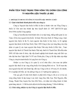 PHÂN TÍCH THỰC TRẠNG TÌNH HÌNH TÀI CHÍNH CỦA CÔNG TY NGUYÊN LIỆU THUỐC LÁ BẮC