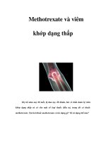 Methotrexate và viêm khớp dạng thấp