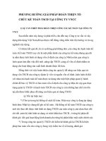 PHƯƠNG HƯỚNG GIẢI PHÁP HOÀN THIỆN TỔ CHỨC KẾ TOÁN TSCĐ TẠI CÔNG TY VNCC