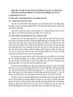 MỘT SỐ VẤN ĐỀ VỀ KẾ TOÁN CHI PHÍ SẢN XUẤT VÀ TÍNH GIÁ THÀNH SẢN PHẨM TRONG CÁC DOANH NGHIỆP SẢN XUẤT