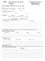 Gián án Đề thi CK1(CKTKN)