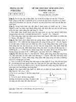 Bài soạn Đề thi HSG Vật Lí