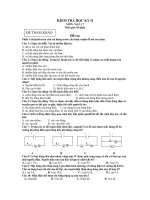 Tài liệu kiem tra hoc ki 2 vat lý 7