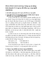 PHÂN TÍCH TÌNH HÌNH HUY ĐỘNG VÀ SỬ DỤNG KINH DOANH TẠI CÔNG TY VẬT LIỆU VÀ CÔNG NGHỆ (MATECH)
