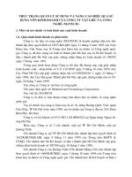 Thực trạng quản lý sử dụng và nâng cao hiệu quả sử dụng vốn kinh doanh của Công ty vật liệu và công nghệ (MATECH)