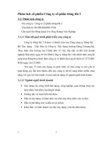 Phân tích cổ phiếu Công ty cổ phần Sông Đà 3