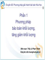 Bài soạn PP GIẢI BT HOÁ