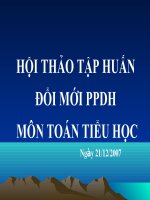 Gián án Chuyên đề GD Toán