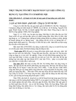 85674THỰC TRẠNG TỔ CHỨC HẠCH TOÁN VẬT LIỆU CÔNG CỤ