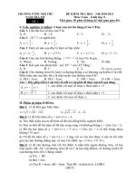 Tài liệu Đề Kiểm tra HK I (2010-2011) Toán 9, đề 1.