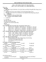 Tài liệu Giáo án tự chọn môn Sinh 10