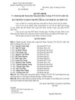 Bài giảng ĐOÀN TNCS HỒ CHÍ MINH QUYET DINH DOI XUNG KICH