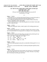 Tài liệu đề thi học sinh giỏi hóa 9a