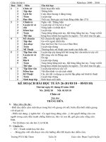 Bài soạn tuần 26 lớp 4