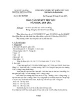 Bài giảng báo cáo sơ kkết học kỳ I-Năm học 2010-2011