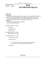 Tài liệu Bai 36. Cac phuong phap chon loc