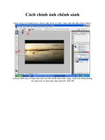 Cách chỉnh ảnh chênh sánh