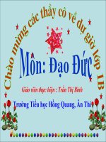 Gián án Đạo đức lớp 1 Bài 8:Trật tự trong trường học