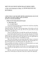 MỘT SỐ GIẢI PHÁP NHẰM HOẠCH ĐỊNH CHIẾN LƯỢC SẢN PHẨM Ở CÔNG TY BÁNH KẸO HẢI HÀ KOTOBUKI