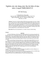 Nghiên cứu xây dựng máy thu tín hiệu số dựa  trên vi mạch TMS320C6713